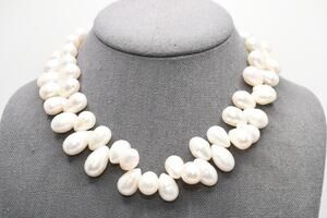 Freshwater Pearl Teardrop Necklace 16" Toggle Clasp
